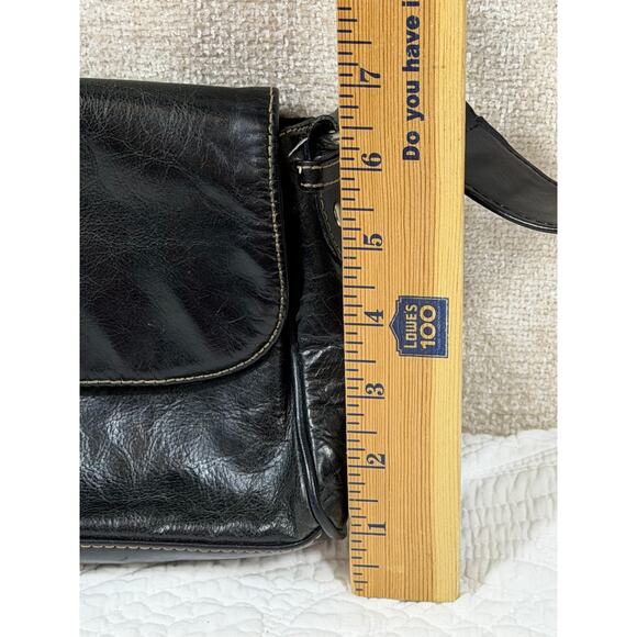 Wilson’s Leather Women’s Black Genuine Leather Shoulder Strap Handbag Purse - Picture 6 of 12